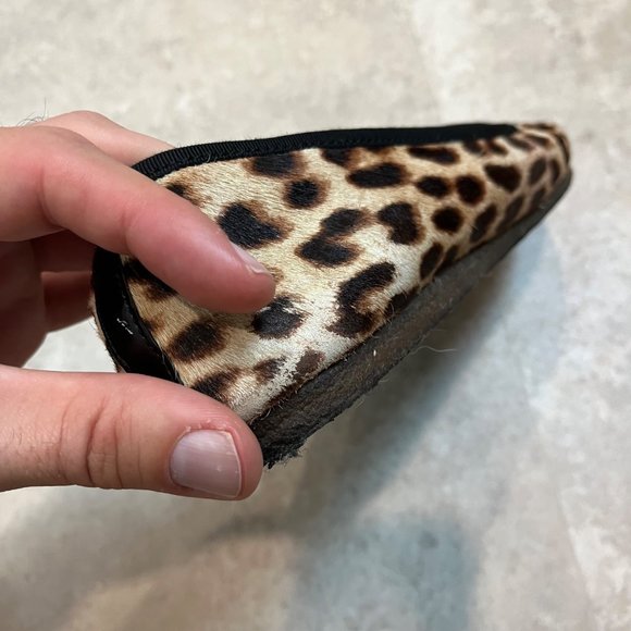 Tory Burch Billy Smoking Loafer Leopard Size 9 - Picture 10 of 11